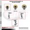 Service Caster 4 Inch Nylon Caster Set with Roller Bearings 2 Brakes 2 Rigid SCC SCC-20S420-NYR-TLB-2-R-2 - alternate 6